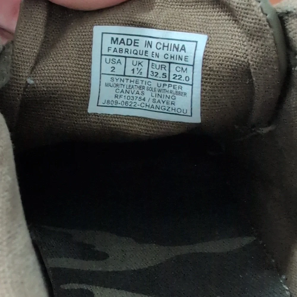 Polo by Ralph Lauren Kids Boys Olive Sneakers Size 2